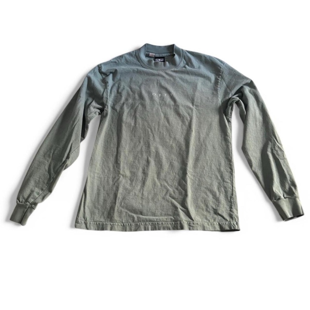 Obey Green Long Sleeve Shirt